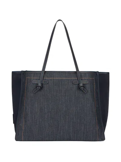 Gianni Chiarini Marcella Denim Tote Bag In Blue