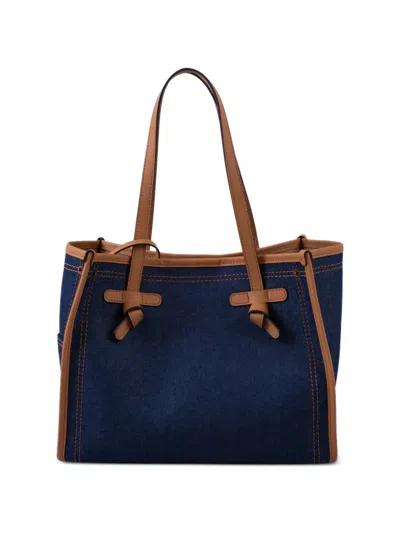Gianni Chiarini Marcella Denim Tote Bag In Blue