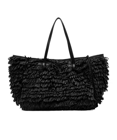 Gianni Chiarini Marcella Double Handle Tote Bag In Black