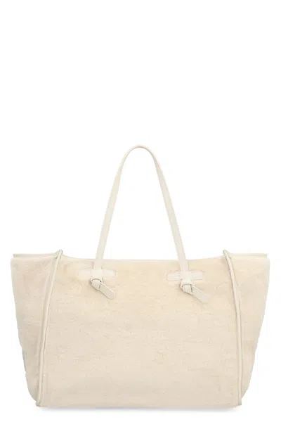 Gianni Chiarini Marcella Faux Fur Tote In Neutrals