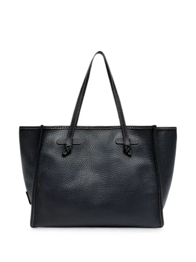 Gianni Chiarini Marcella Grained-leather Tote Bag In Black