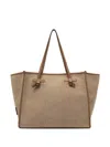 Gianni Chiarini Marcella Herringbone-pattern Tote Bag In Neutral