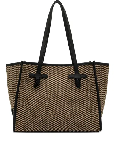 Gianni Chiarini Marcella Herringbone-pattern Tote Bag In Neutral
