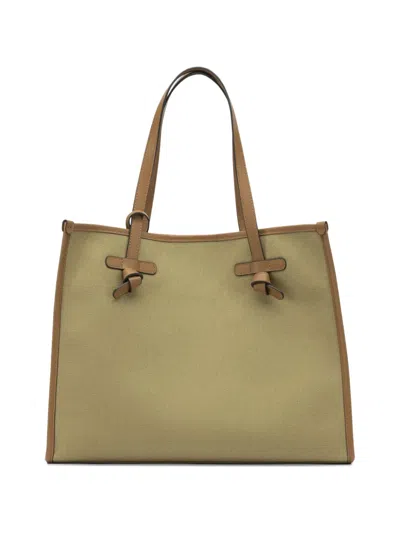 Gianni Chiarini Marcella Knots Trim Shoulder Bag In Green