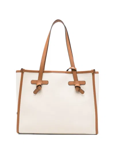 Gianni Chiarini Marcella Knots-trim Tote Bag In Neutral