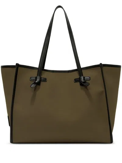 Gianni Chiarini Marcella Knotted-handle Tote Bag In Green