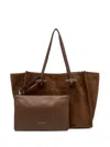 Gianni Chiarini Marcella Knotted-handles Suede Tote Bag