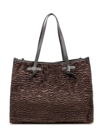 Gianni Chiarini Marcella Leather Mini Handbag In Testa Di Moro