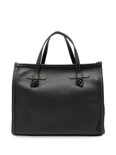 Gianni Chiarini Marcella Leather Tote Bag In Black