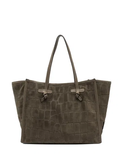 Gianni Chiarini Marcella Leather Tote Bag In Green