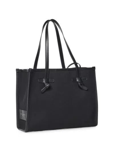 Gianni Chiarini Marcella Logo-patch Tote Bag In Black