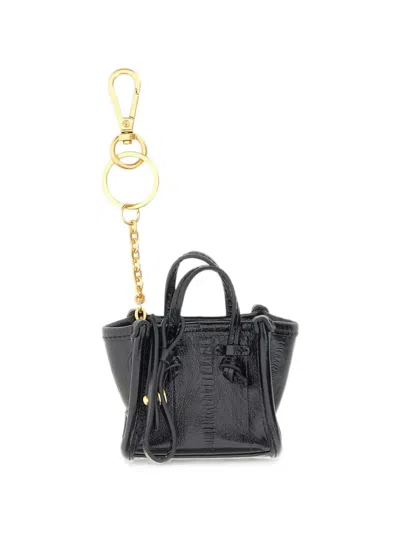Gianni Chiarini Marcella Mini Bag Keyring In Black