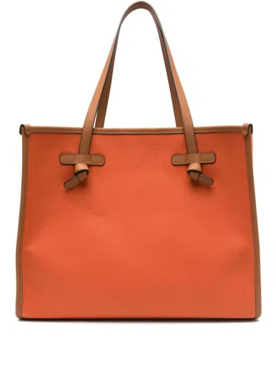 Gianni Chiarini 'marcella' Orange Cotton Shopping Bag