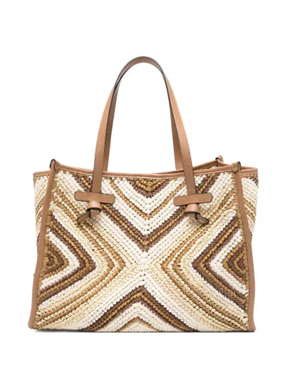 Gianni Chiarini Marcella Patterned Tote Bag In Pink