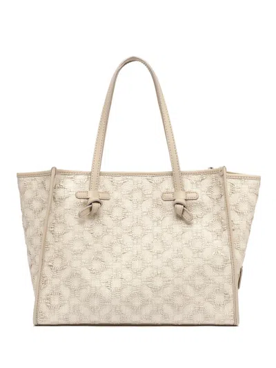 Gianni Chiarini Marcella Pearl Shopping Bag In Woven Straw
