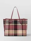 Gianni Chiarini Marcella Plaid Leather-trimmed Tote Bag
