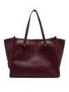 Gianni Chiarini Marcella Leather Shopping Tote Bag In Red