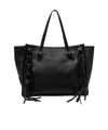 Gianni Chiarini Marcella Black Leather Bag With Fringes