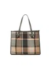 Gianni Chiarini Plaid Tote Bag Leather Handles