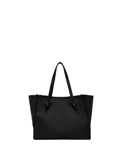 Gianni Chiarini Marcella Shopping Bag In Black Canvas