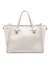 Gianni Chiarini Marcella Structured Calf Leather Shoulder Bag In Neutro