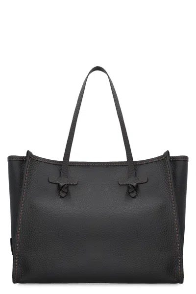 Gianni Chiarini Marcella Smooth Leather Tote Bag In Black