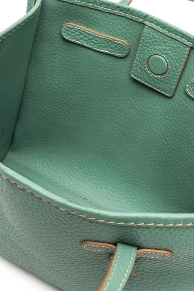 Gianni Chiarini Marcella Smooth Leather Tote Bag In Green