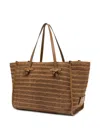 Gianni Chiarini Marcella Straw-effect Tote Bag In Brown