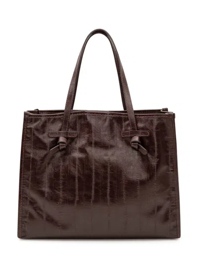 Gianni Chiarini Marcella Structured Handbag In Antique Ruby