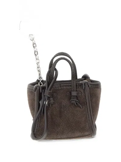 Gianni Chiarini Marcella Suede Keyring In Brown