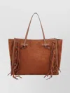 Gianni Chiarini Marcella Suede Tote Bag Fringes