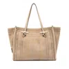 Gianni Chiarini Marcella Soft Suede Tote Bag In Sughero Corda