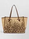 Gianni Chiarini Marcella Tote Bag Animal Pattern Texture In Brown