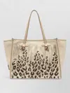 Gianni Chiarini Marcella Tote Bag Animal Print Texture In Neutral