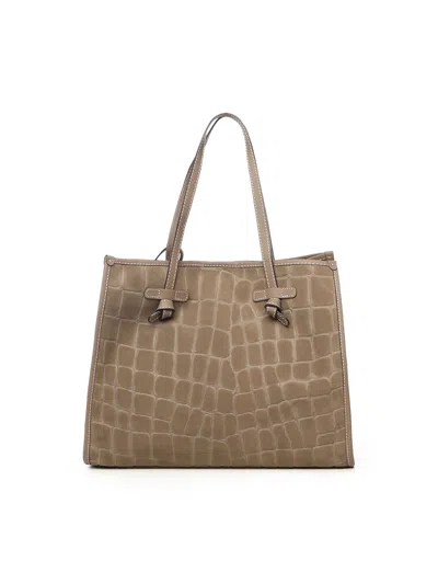 Gianni Chiarini Marcella Tote Bag In Brown