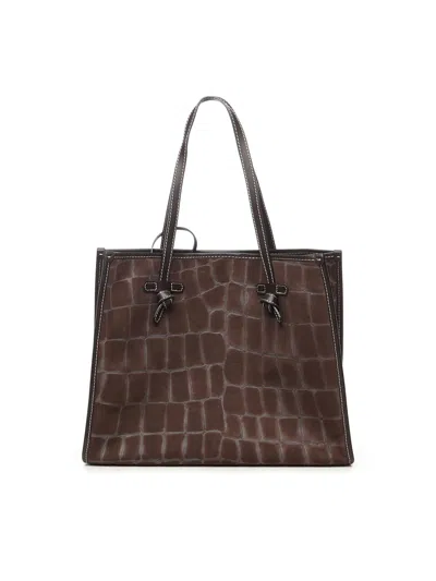 Gianni Chiarini Marcella Tote Bag In Brown