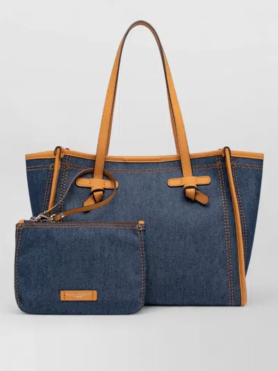 Gianni Chiarini Marcella Tote Bag Contrast Trim Dual Handles