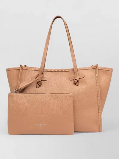 Gianni Chiarini Marcella Tote Bag Double Handles Knotted In Orange