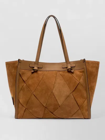 Gianni Chiarini Marcella Tote Bag Dual Handles Quilting In Brown