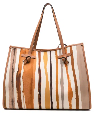 Gianni Chiarini Marcella Tote Bag In Orange