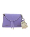 Gianni Chiarini Margot Foldover Top Crossbody Bag In Purple