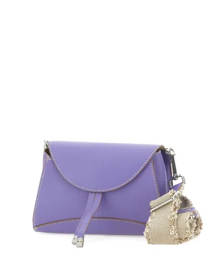 Gianni Chiarini Margot Shoulder Bag In Purple