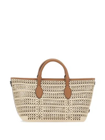 Gianni Chiarini Mashup Laser-cut Tote Bag In Neutral
