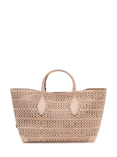 Gianni Chiarini Mashup Tote Bag In Nude