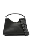 Gianni Chiarini Maxi Aurora Grained Leather Tote Bag In Black