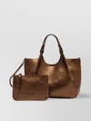 Gianni Chiarini Dua Metallic-effect Leather Tote Bag
