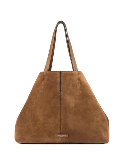 Gianni Chiarini Maya Reversible Tote Bag In Brown