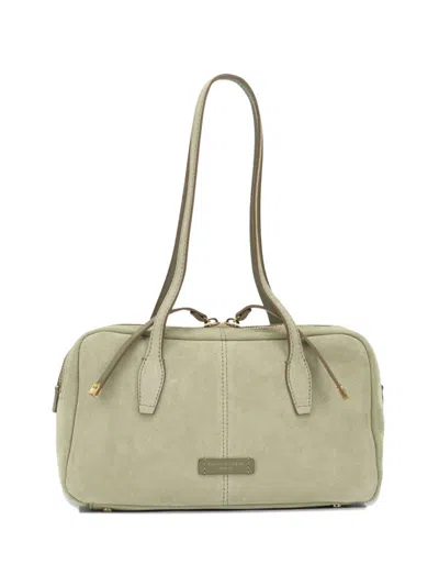 Gianni Chiarini Medium Aryna Suede Shoulder Bag In Brown