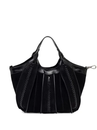 Gianni Chiarini Medium Dua Braided Leather Tote Bag In Black