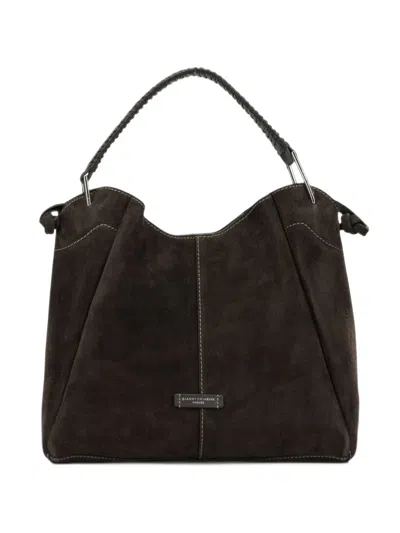 Gianni Chiarini Medium Era Suede-finish Tote Bag In Brown